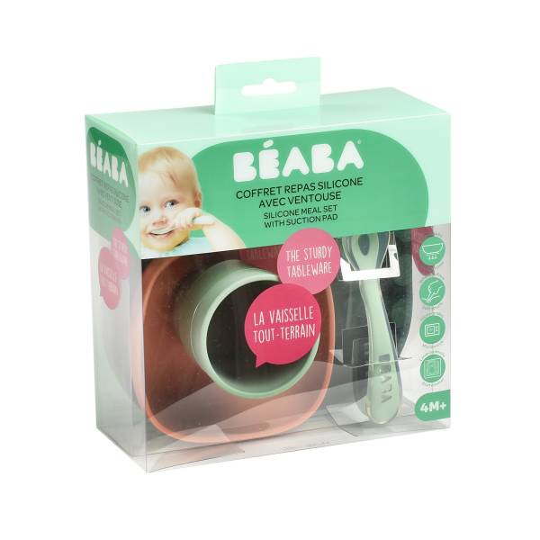 BEABA Silicone Meal Set 4pcs - Mineral