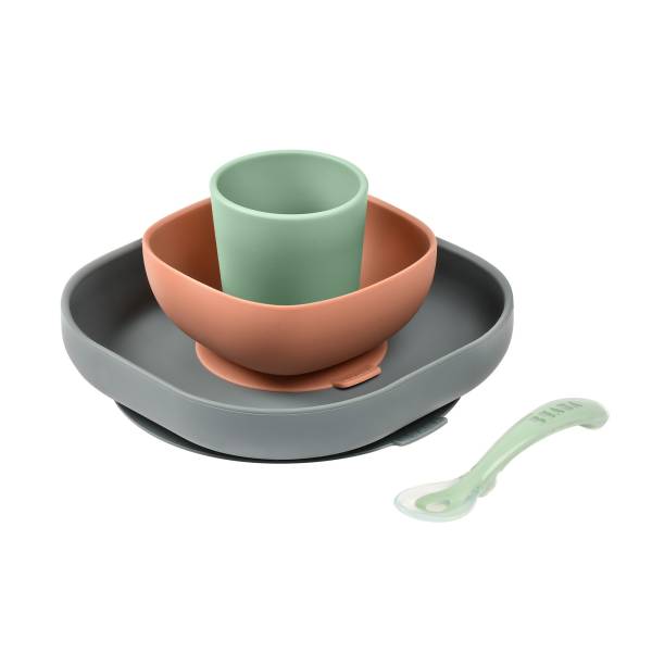 BEABA Silicone Meal Set 4pcs - Mineral