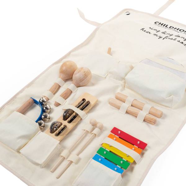 CHILDHOME Music Set of 8 Instruments + Organiser