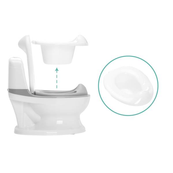 FILLIKID Mini Toilet - White Grey