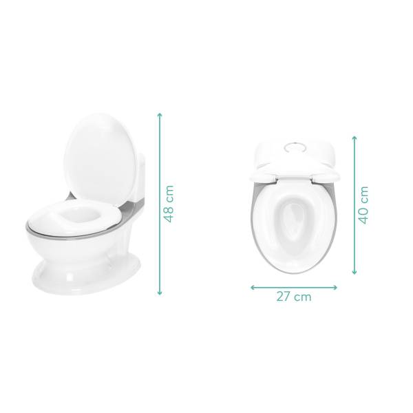 FILLIKID Mini Toilet - White Grey