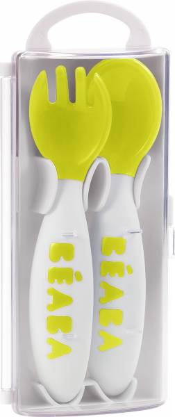 BEABA Ellipse 2nd Age Cutlery - Neon S