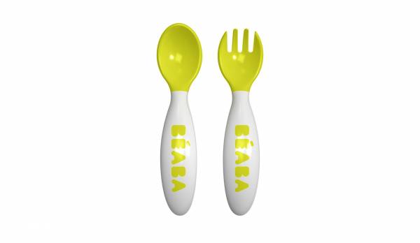 BEABA Ellipse 2nd Age Cutlery - Neon S