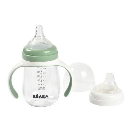 BEABA Learning cup 2in1 Sippy 210ml - Sage Green