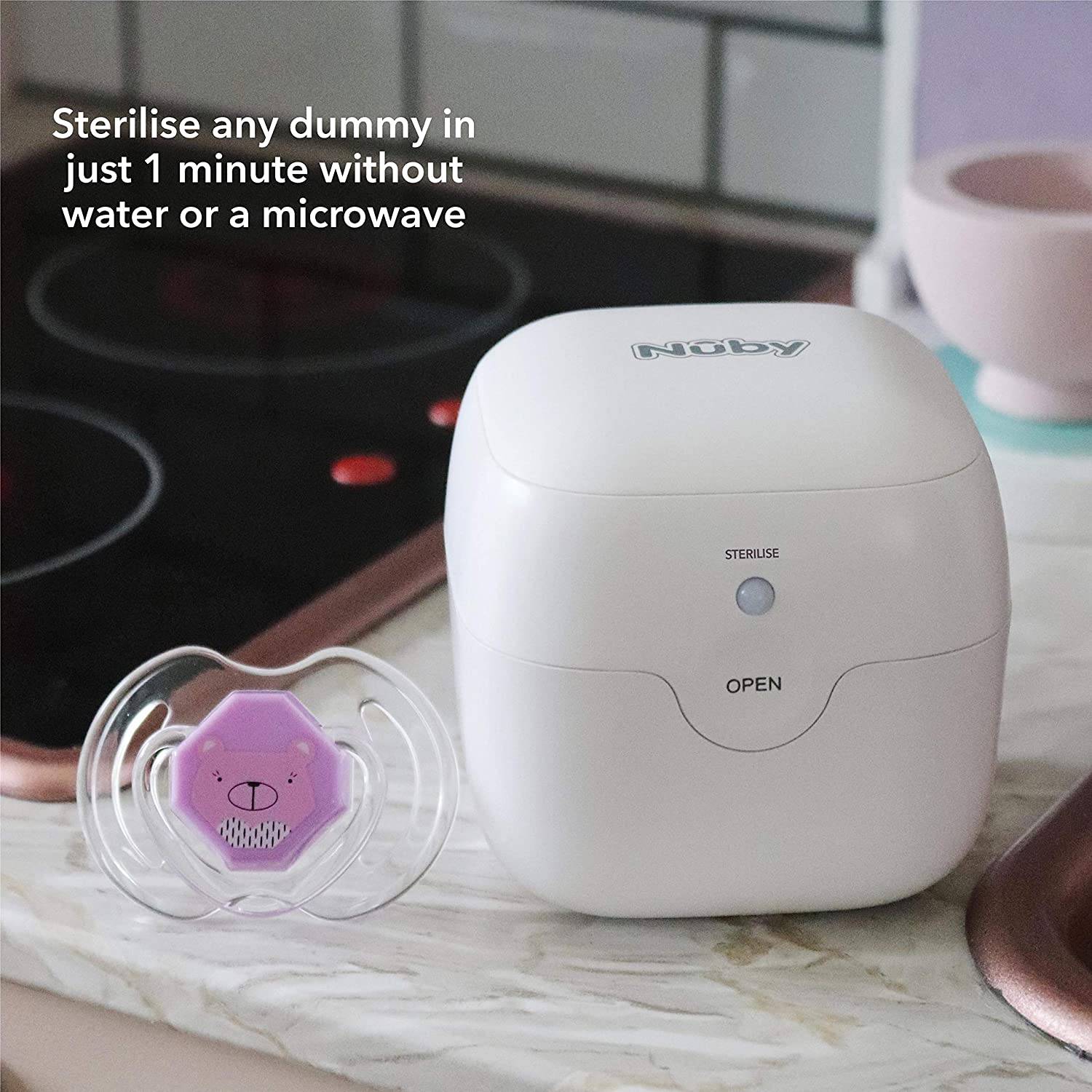 Sterilise top dummies microwave
