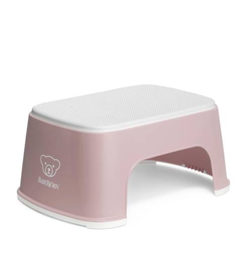 BABYBJORN Step Stool - Powder Pink/White