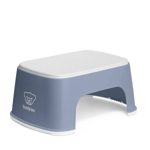 BABYBJORN Step Stool - Deep Blue/White