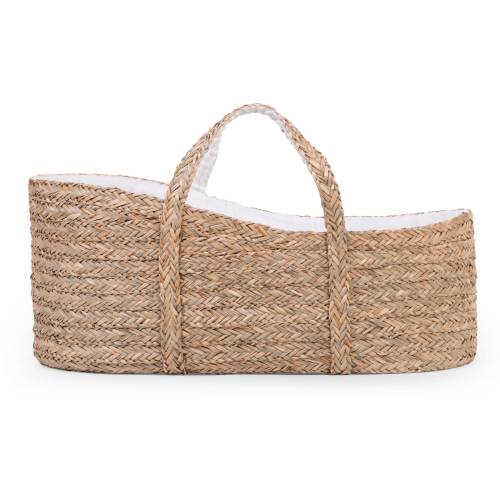 CHILDHOME Moses Basket Seagrass Natural + Mattress