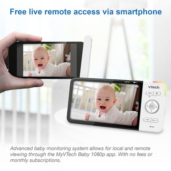 VTECH Baby Monitor Video Wi-Fi - Full HD Video