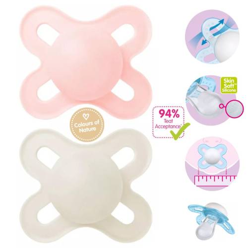 MAM Soother Start 0-2m Mat Unprinted - Girl