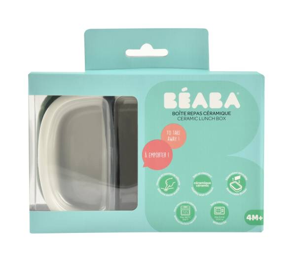 BEABA Ceramic Lunch Box - Mineral/Sage Green S