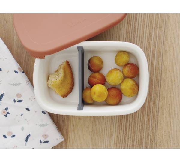 BEABA Ceramic Lunch Box - Mineral/Terracota S