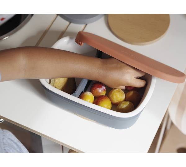BEABA Ceramic Lunch Box - Mineral/Terracota S