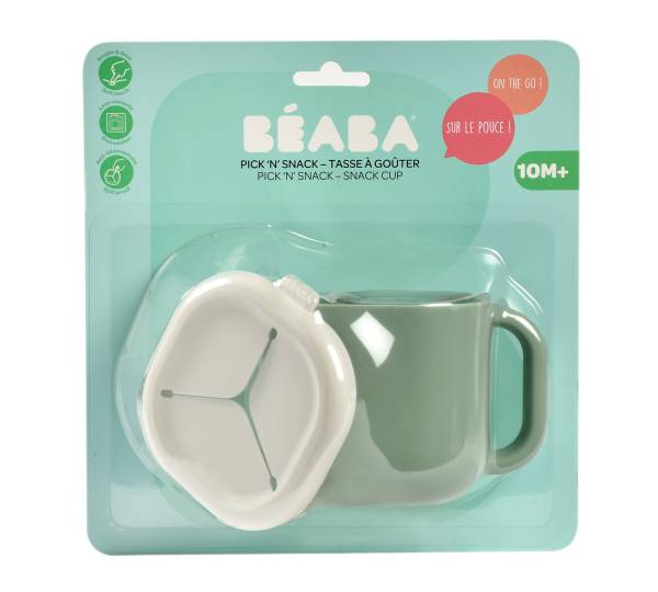 BEABA Silicone Snack Cup - Sage Green