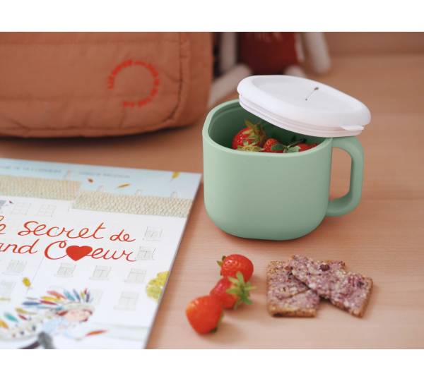 BEABA Silicone Snack Cup - Sage Green