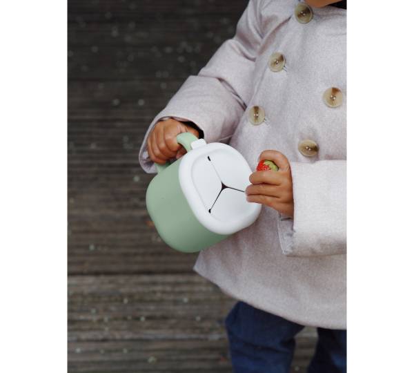 BEABA Silicone Snack Cup - Sage Green