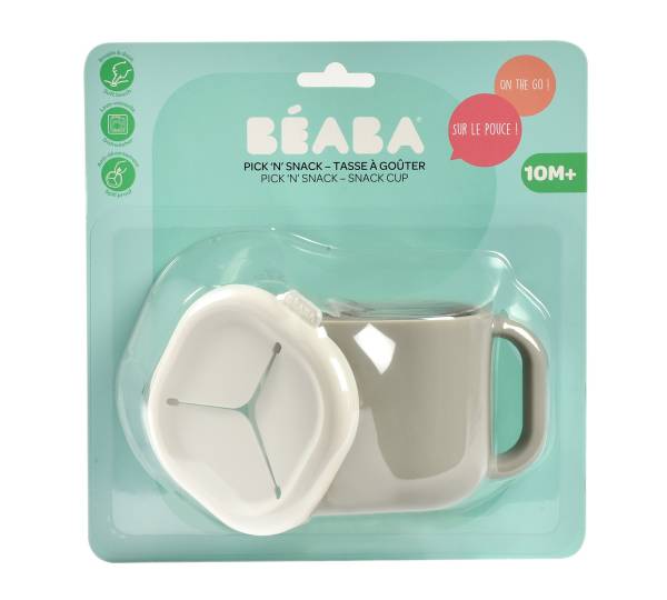 BEABA Silicone Snack Cup - Velvet Grey