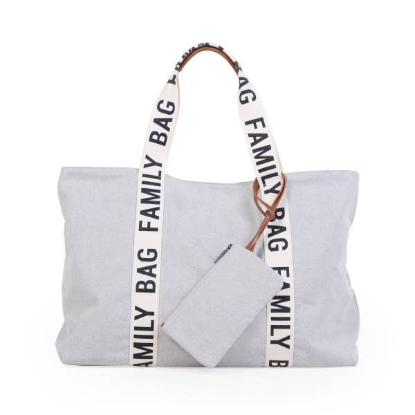 CHILDHOME Family Bag Signature Canvas - Off White