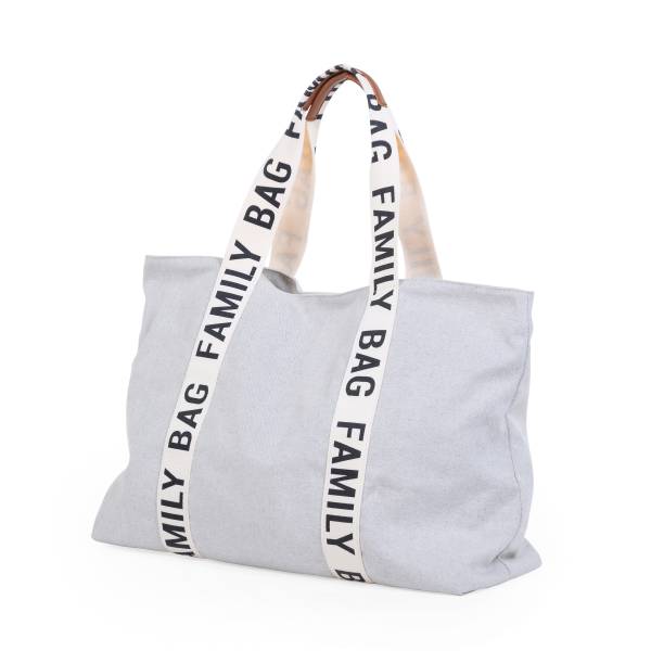 CHILDHOME Family Bag Signature Canvas - Off White