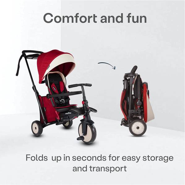 SmarTrike 6-in-1 STR5 Stroller Trike - Red Melange