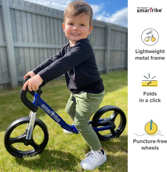 SmarTrike Folding Balance Bike - Blue