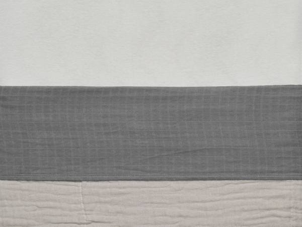 JOLLEIN Sheet 120x150 - Wrinkled Cotton Storm Grey