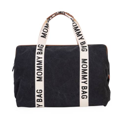 CHILDHOME Mommy Bag Signature Canvas - Black