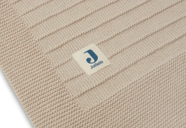 JOLLEIN Blanket 75x100 Pure Knit - Nougat Gots