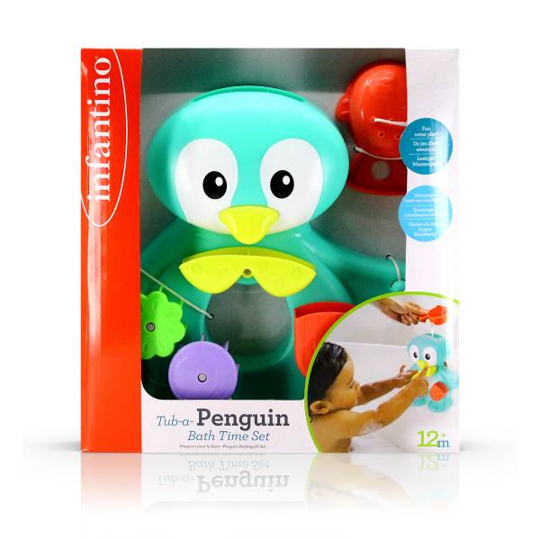 INFANTINO Tub a Penguin Bath Time set