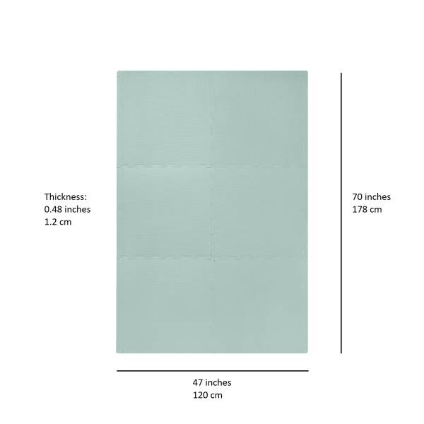 3 SPROUTS EVA Play Mat 178x120  - Seafoam