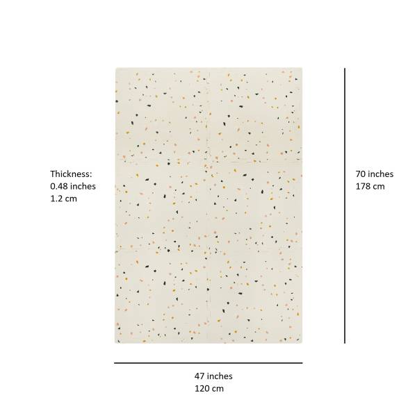 3 SPROUTS EVA Play Mat - Terazzo Cream