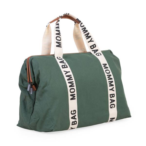 CHILDHOME Mommy Bag Signature Canvas - Green