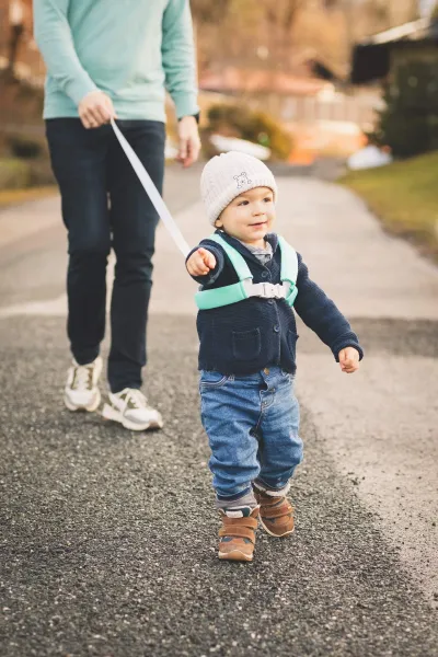 FILLIKID Safety Harness - Lightgrey mint