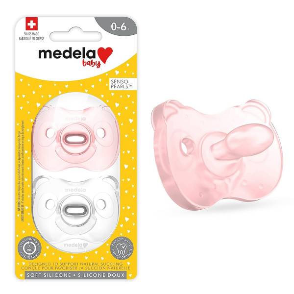 MEDELA Soother Silicone 2pcs 0-6 - Pink