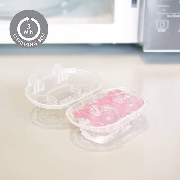 MEDELA Soother Silicone 2pcs 0-6 - Pink