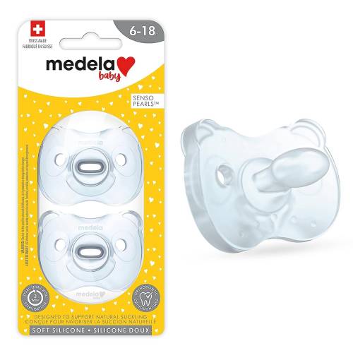 MEDELA Soother Silicone 2pcs 6-18 - Blue