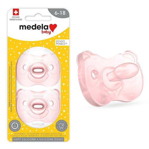 MEDELA Soother Silicone 2pcs 6-18 - Pink