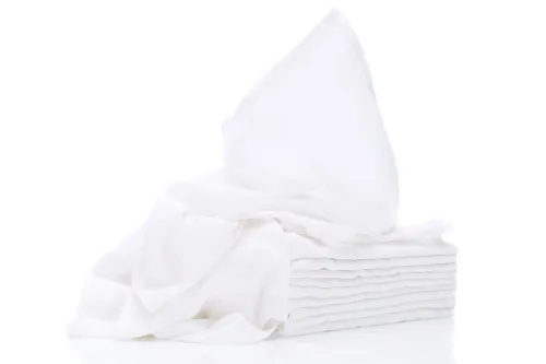 FILLIKID Cotton Nappies 10pcs 80x80cm - White