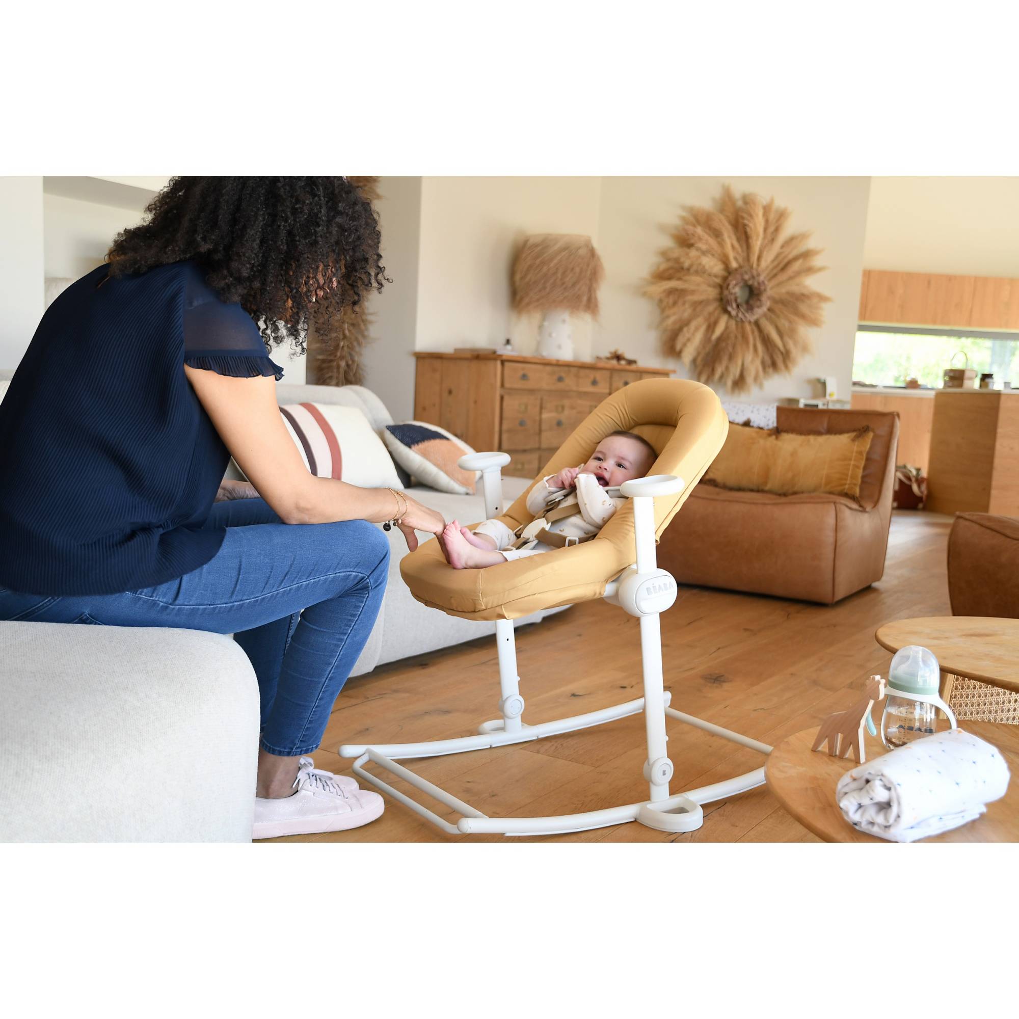 Mamatoto Mother Child Lifestyle Shop BEABA Transat Up Down PLUS Cognac