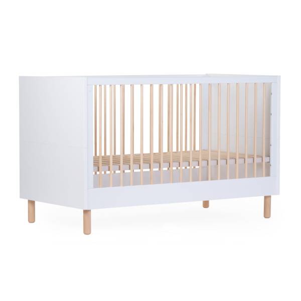 CHILDHOME WONDER Cot Bed + Slats 70x140 - White