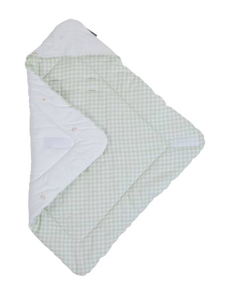 CHILDHOME Baby Wrapper 75X75 Jersey - Muslin Forest Tetra Vichy