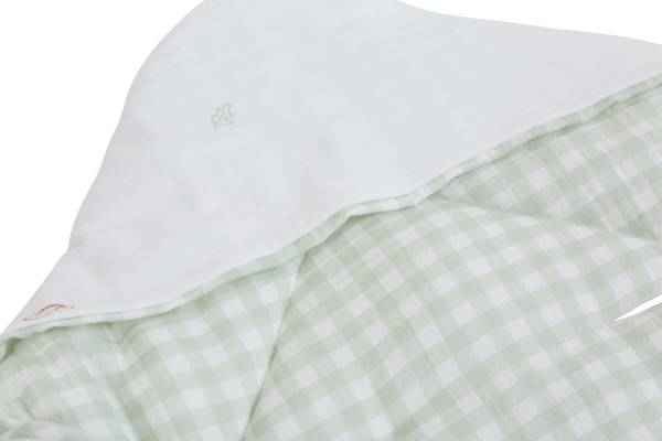 CHILDHOME Baby Wrapper 75X75 Jersey - Muslin Forest Tetra Vichy