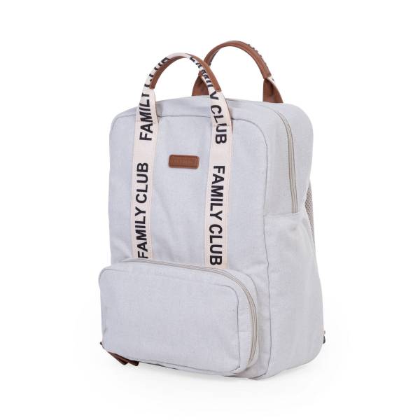 CHILDHOME Family Club Backpack Signature Canvas - Off White