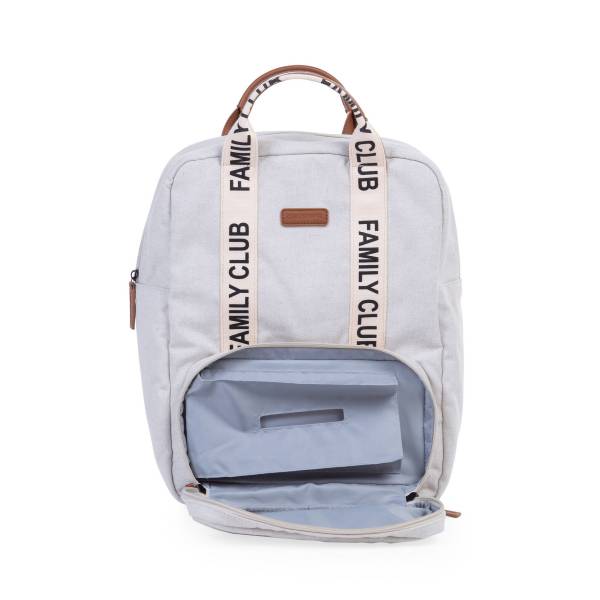 CHILDHOME Family Club Backpack Signature Canvas - Off White