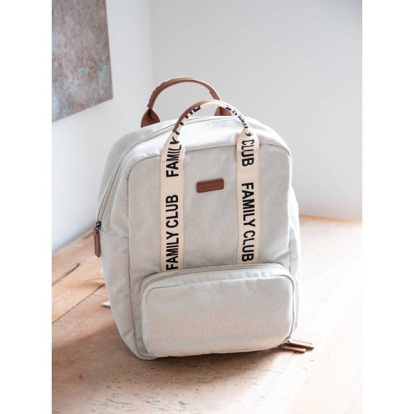 CHILDHOME Family Club Backpack Signature Canvas - Off White