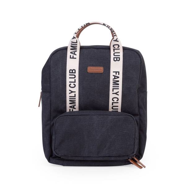 CHILDHOME Family Club Backpack Signature Canvas - Black