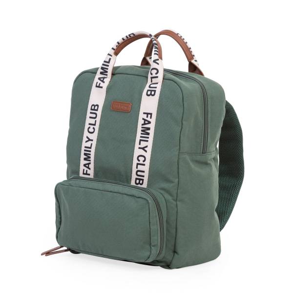 CHILDHOME Family Club Backpack Signature Canvas - Green