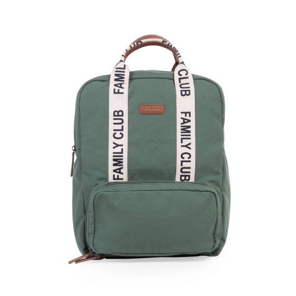 CHILDHOME Family Club Backpack Signature Canvas - Green