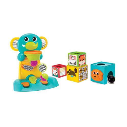 INFANTINO Busy Stack & Nest Ball Drop Happy Hoops Combo set