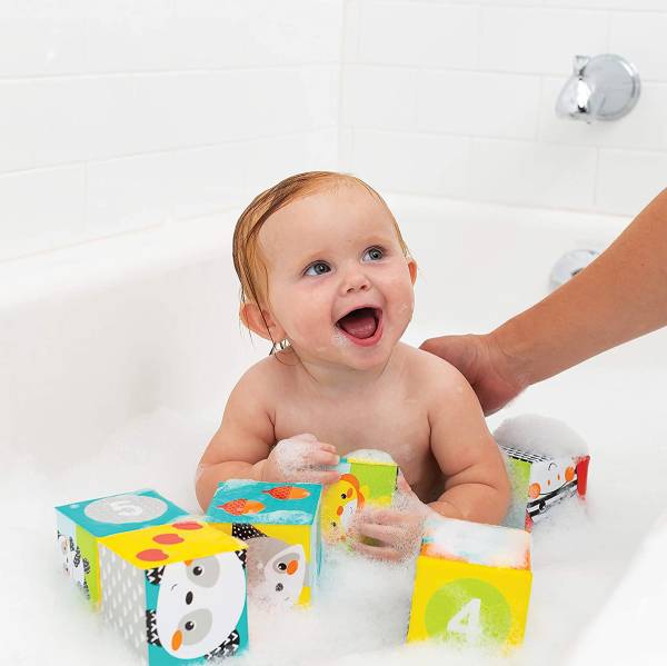 INFANTINO Colors & Numbers Bath Blocks